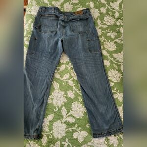 FLAWED Duluth Trading Co 44x34 Ballroom Double Flex Jeans Lightwash